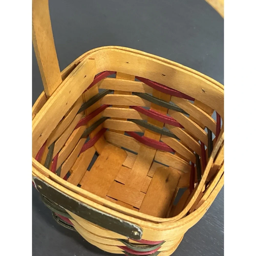 Vtg Longaberger Happy Holiday 1997 Basket Very Rare Signed Small Basket